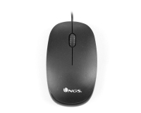 NGS Flame ratón USB Óptico 1000 DPI mano derecha Negro