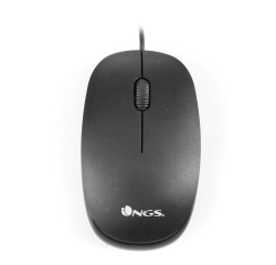 NGS Flame ratón USB Óptico 1000 DPI mano derecha Negro
