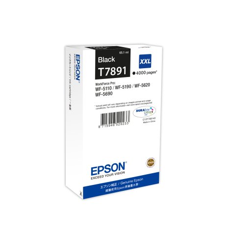 Epson T7891XXL Cartucho original negro de alta capacidad (4000 páginas)