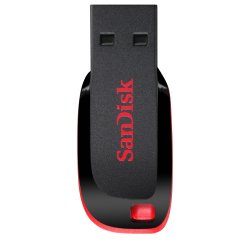 Sandisk Cruzer Blade unidad flash USB 64 GB USB tipo A 2.0 Negro, Rojo