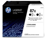 HP 87X Original Negro 2 pieza(s)