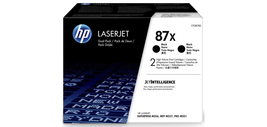 HP 87X Original Negro 2 pieza(s)