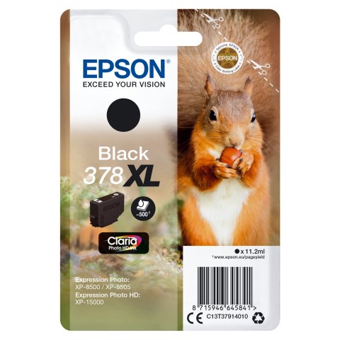 Cartucho Epson 378XL color negro Claria Photo HD Inkjet