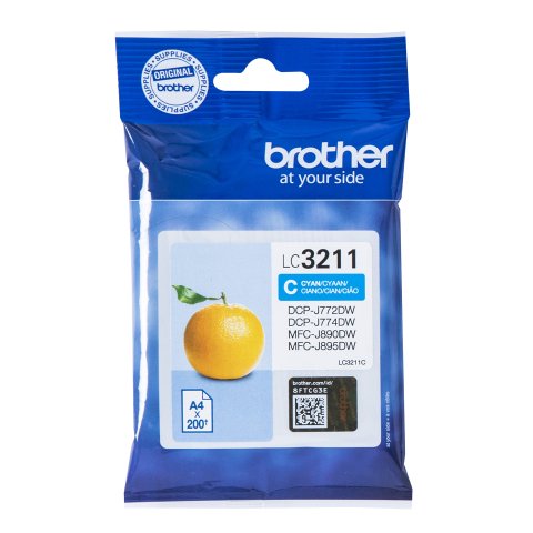 Brother LC3211C cartucho original cian
