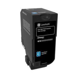 Lexmark 74C2HCE cartucho de tóner Original Cian 1 pieza(s)