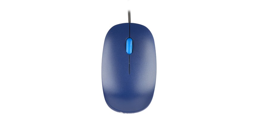 Raton ngs wired flame optico con cable 1000 dpi ambidiestros usb color azul