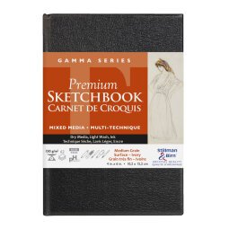 Gamma Series carnet rembordé rigide 62F 10,2x15,2cm 150g - Ivoire