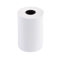 Rol 1vouw thermisch papier 55g 57x40mm zonder BPA (per10). - Wit