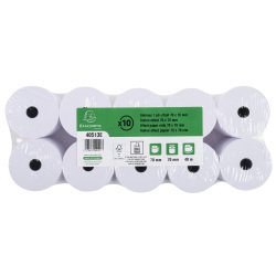 Bobines Calculatrices Exacompta 40513E - l 70 mm x L 40 m, Ø 70 mm - 1 pli(s) - paquet de 10