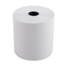 Bobine pour machine à calculer et caisses 57x60 mm - 1 pli offset extra- blanc 60g/m2. - Blanc