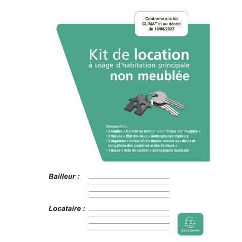 Kit location non meublée - Vert