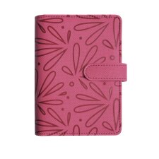 Organiseur Exatime 14 Floralie 11 x 14.5 cm Semainier Septembre 2024 à Décembre 2025 - 16 mois - Fuchsia