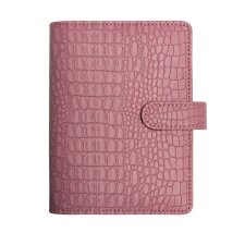 Organiseur Exatime 14 Baby Croco 11 x 14.5 cm Semainier Septembre 2024 à Décembre 2025 - 16 mois - Vieux rose