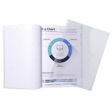 Sachet de 10 chemises de présentation pour relier avec Serodo PVC lisse 20x100e - A4 - Cristal