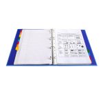 Intercalaire A4+ carte blanche Exacompta 12 onglets neutres multicolores - 1 jeu