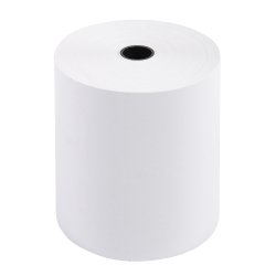 Rollen voor kastickets 80x80x12x72 - 1 laags thermisch 55g/m2 zonder BPA - Wit - pak van 5