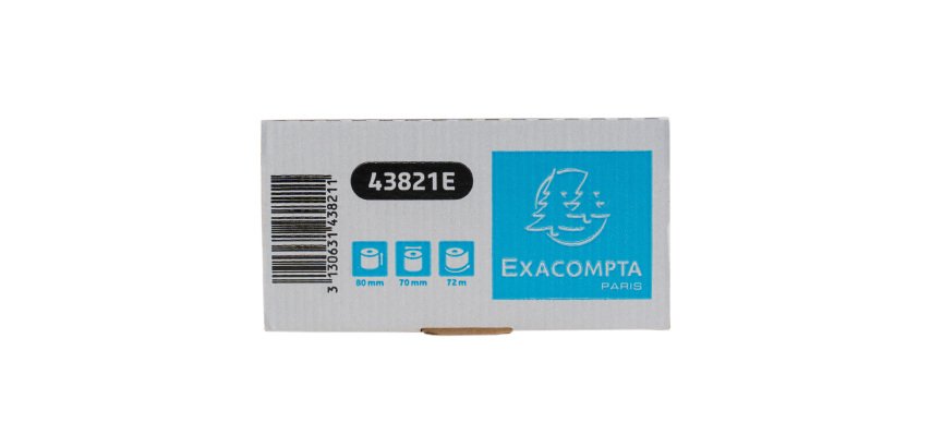 Bobines Kassetten Exacompta 43821E - B 80 mm x L 72 m, Ø 76 mm - 1 Blatt - Packung mit 6