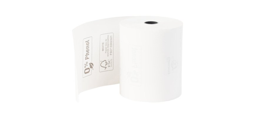 Bobines caisses Exacompta 43828E - l 80 mm x L 72 m, Ø 70 mm - 1 pli(s) - paquet de 5