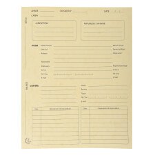 Pack of 25 printed pressboard folders Procedure 25x32cm