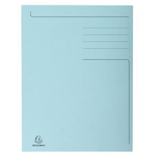 Exacompta, Aktenmappe mit Beschriftungsfeld und 3 Klappen, 280g, 24 ,5x35cm für Format Folio, Forever - Farben sortiert