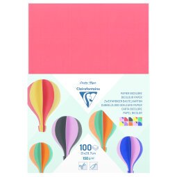 CARTON BICOLORE, Paquet de 100 feuilles 150g/m² au format 21x29,7cm - Assortiment