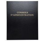 Registre reliure conseils d'administration 4 anneaux avec recharge 32 x 26 cm 100 feuillets