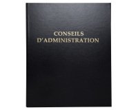 Registre reliure conseils d'administration 4 anneaux avec recharge 32 x 26 cm 100 feuillets