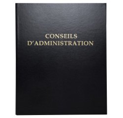 Registre reliure conseils d'administration 4 anneaux avec recharge 32 x 26 cm 100 feuillets