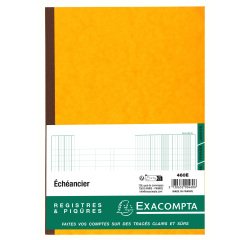 Registre échéancier piqûre 21 x 29,7 cm 80 pages Exacompta