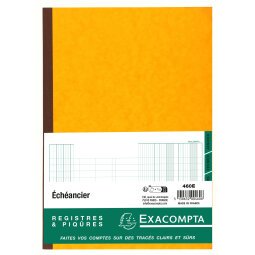 Standaard register Planning - Vervaldagboek - 29,7x21 cm - 80 blad - Franstalig