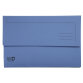 Clean'Safe Document Wallets, A4+ Foolscap 400gsm (Pack of 5) - Blue