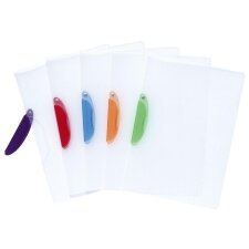 Clip Folder PP Clear Cover clip Clear - Assorted colours