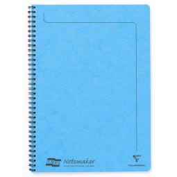 Notemaker Europa cahier reliure intégrale A4 120 pages détachables ligné - Turquoise