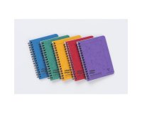 Cahier spirale Clairefontaine Notemaker Europa 10,5 x 14,8 cm assorti aléatoire ligné  - 120 pages