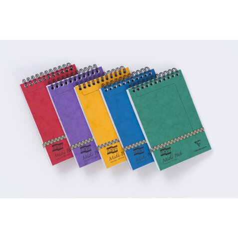 Midi Pad Europa bloc reliure intégrale en-tête 10,2x15,2cm 200 pages ligné Couleur aléatoire