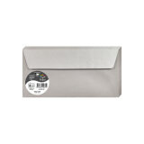 Paquet de 20 enveloppes Pollen 110x220mm 120g/m2 - Argent