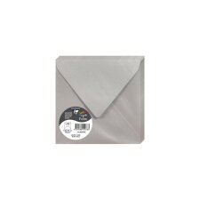 Paquet de 20 enveloppes Pollen 140x140mm 120g/m2 - Argent