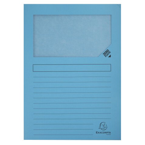 Pack of 100 window folders SUPER 160gsm - 22x31cm