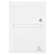 Pack of 10 window folders SUPER 160gsm - 22x31cm - Assorted colours