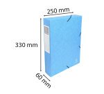 Boîte de classement, dos: 60 mm, turquoise