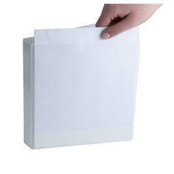 Classeur 2 anneaux cartonné Exacompta KreaCover® personnalisable A5 - Dos 3,6 cm blanc