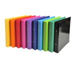 Classeur 2 anneaux cartonné Iderama A5 - Dos 3,5 cm couleurs assorties