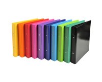 Classeur 2 anneaux cartonné Iderama A5 - Dos 3,5 cm couleurs assorties