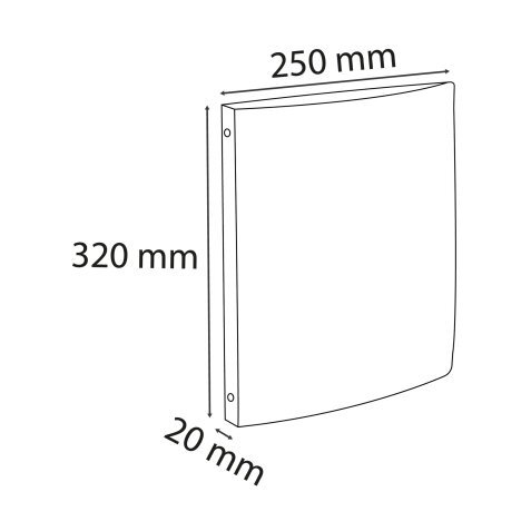 Classeur 4 anneaux cartonné Exacompta A4 - Dos 2 cm couleurs assorties