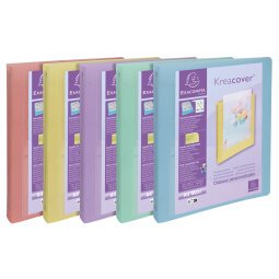 Kreacover Ringbinder PP 4Ring 30mm, Assorted - Assorted colours