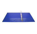 Classeur 4 anneaux plastifié Exacompta Kreacover® personnalisable A4 maxi - Dos 7,5 cm bleu