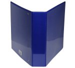 Classeur 4 anneaux plastifié Exacompta Kreacover® personnalisable A4 maxi - Dos 7,5 cm bleu