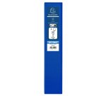 Classeur 4 anneaux plastifié Exacompta Kreacover® personnalisable A4 maxi - Dos 7,5 cm bleu
