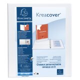 Classeur PP personnalisable Kreacover - 2 anneaux en D 25mm - A4 maxi