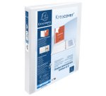 Classeur 2 anneaux cartonné Exacompta Kreacover® personnalisable A4 maxi - Dos 2.5 cm - Blanc